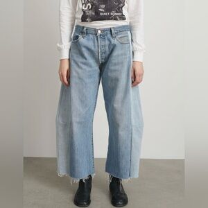 B Sides | Vintage Lasso Jean Slouch Crop Classic Faded Indigo | Size 26